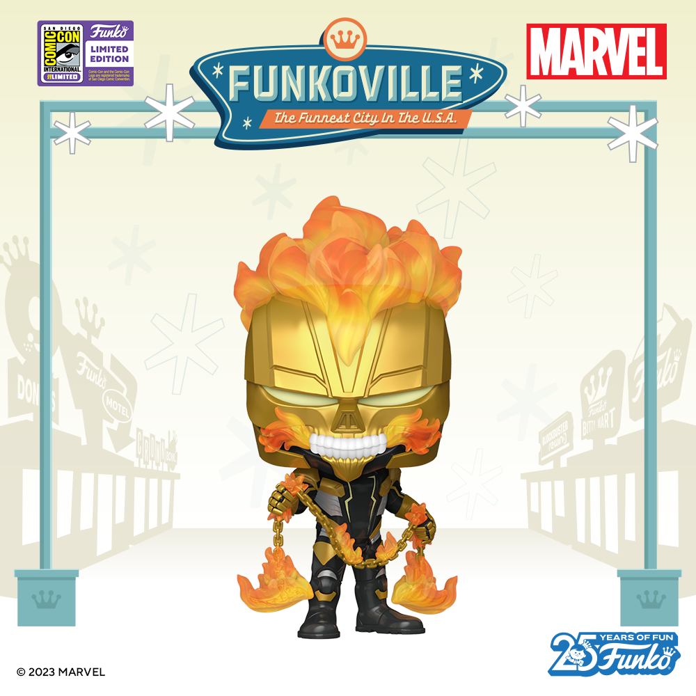 Summon the Spirit of Vengeance with this 2023 San Diego Comic-Con exclusive Pop! Ghost Rider!
